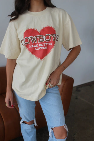 “Cowboys Make Better Lovers” Heart T-Shirt