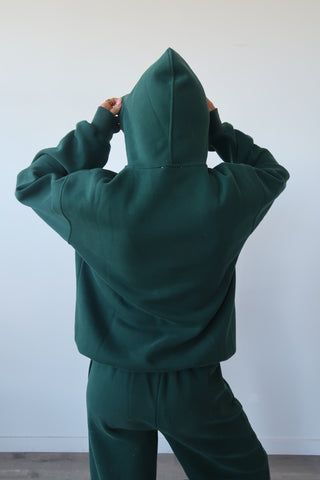 Dark Green Staple Oversized Hoodie