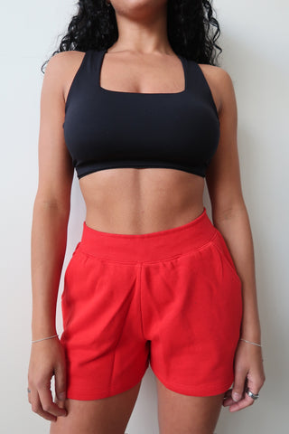 French Terry 3”  Lounge Shorts - Glazed Cherry