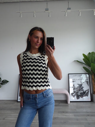 Stripe Wavy Tank