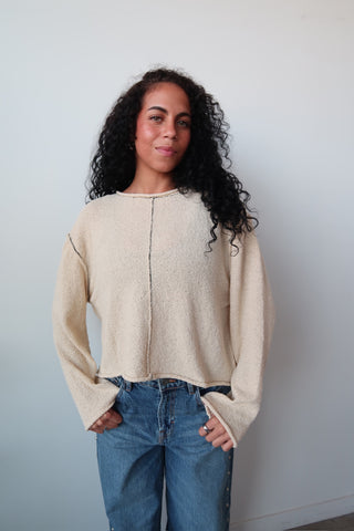 Contrast Stitch Sweater