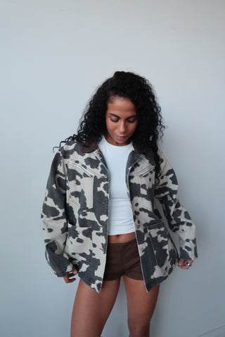 Cow Print Shacket