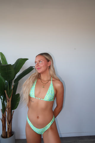 Kulani Kinis Minimal Full Coverage Bikini Bottom - Apple Blossom