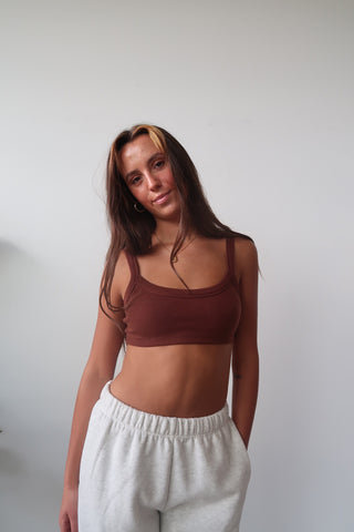 Nutshell Ribbed Bra Top