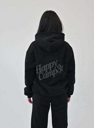 Happy Camp3r Black Puff Series Hoodie