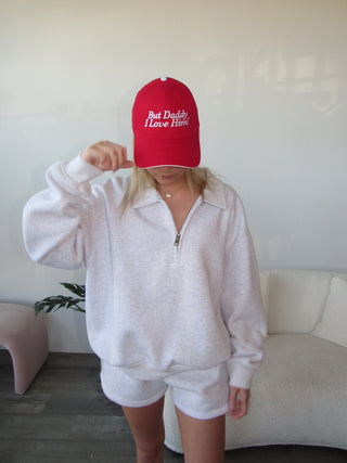 Ash Staple Oversized Quarter Zip