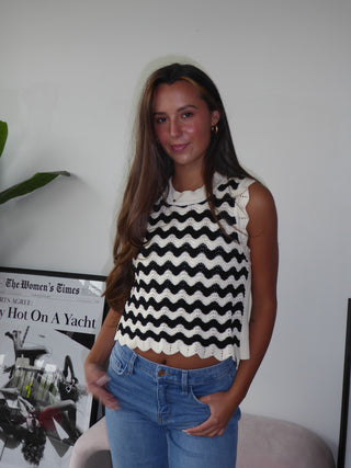 Stripe Wavy Tank