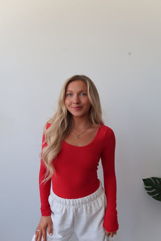 Red Butter Soft Round Neck Long Sleeve Top
