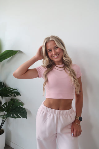 Pale Pink Staple T-Shirt