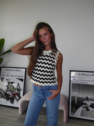 Stripe Wavy Tank