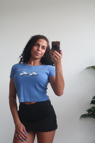 Off Road 4x4 Racing Baby Tee - Vintage Blue