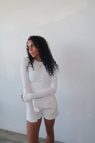 White Silky Smooth Long Sleeve