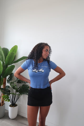 Off Road 4x4 Racing Baby Tee - Vintage Blue