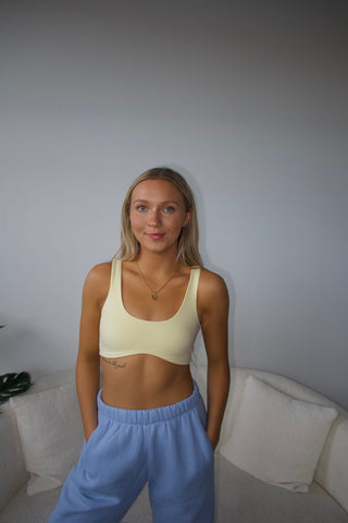 Yellow Studio Wavy Bra Top