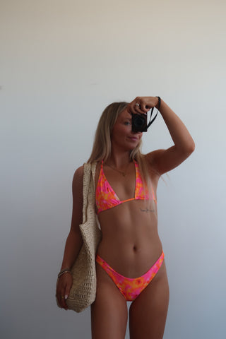 Kulani Kinis Classic Tie Halter Bikini Top - Honey Baby