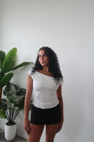 White Off The Shoulder Top