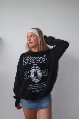 Black Snow & White Coors Original 40Z Jumper