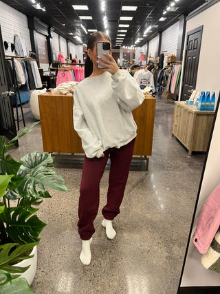 Black Cherry Staple Joggers