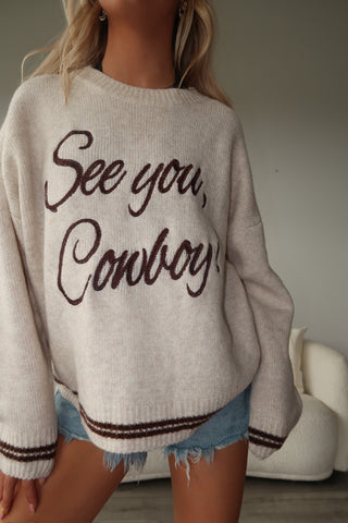 “See You, Cowboy!” Sweater