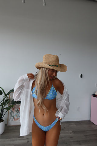 Kulani Kinis Minimal Full Coverage Bikini Bottoms - Lemon Bloom