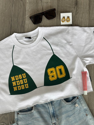 NDSU Bikini Outline Cropped T-Shirt