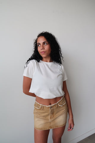 Honey Low Rise Mini Skirt