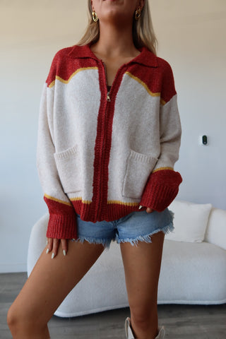 Cowboy Riding Horse Zip Up