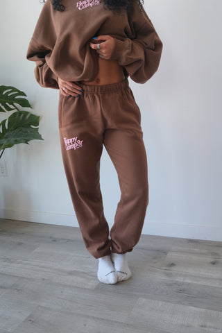 Happy Camp3r Chocolate Joggers