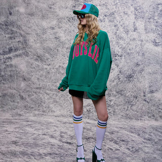 Boys Lie Lean Green Kara Crewneck