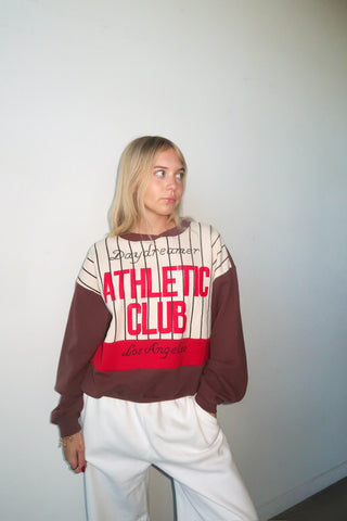 Daydreamer Athletic Club Colorblock Crewneck