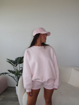 Pale Pink Staple Oversized Crewneck