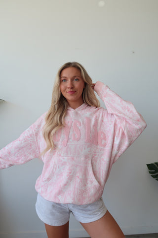 Boys Lie Pink Manhunt Racer Hoodie
