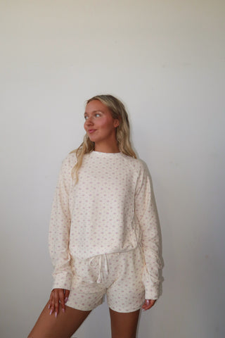 Vintage Flower Cloud Lounge Crewneck