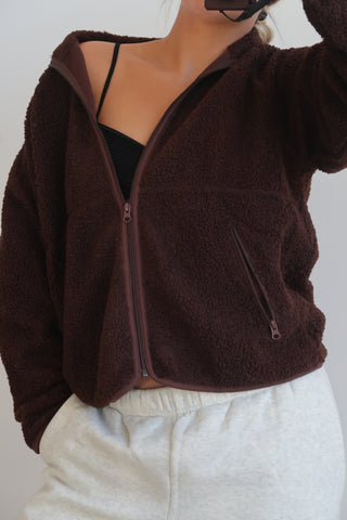 Brown Fleece Jacket