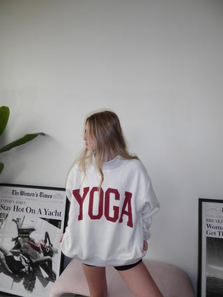 Pilates/Yoga Reversible Mock Neck Sweatshirt