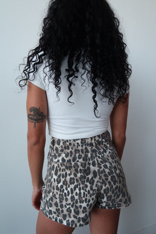 Leopard Print Shorts