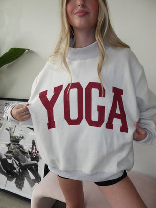Pilates/Yoga Reversible Mock Neck Sweatshirt