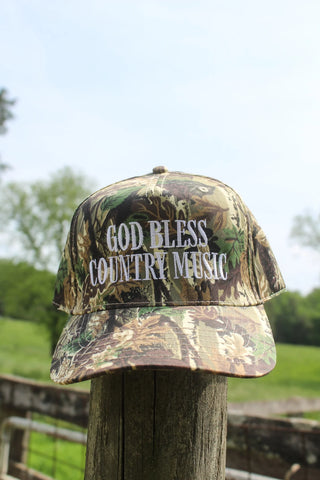 “God Bless Country Music” Camo Hat