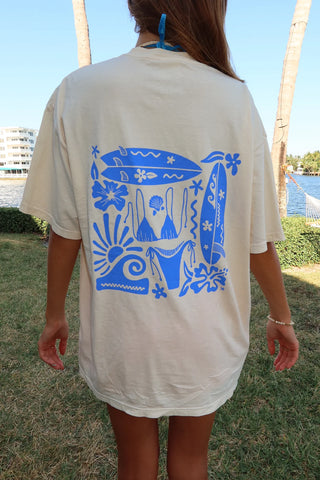 Ivory Blue Swim & Surf T-Shirt