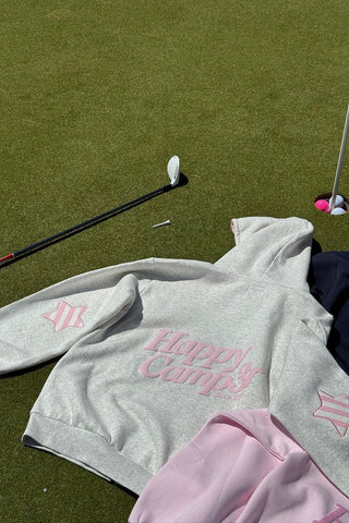 Happy Camp3r Cotton Candy Stripes Zip Up Hoodie
