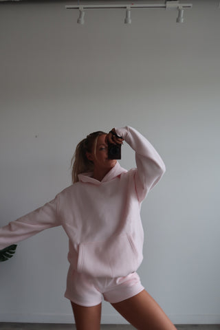 Pale Pink Staple Oversized Hoodie