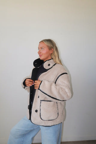 Reversible Faux Shearling Jacket