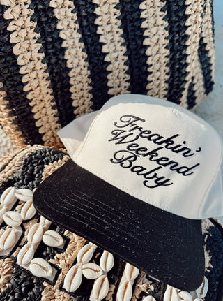 “Freakin’ Weekend Baby” Black Trucker Hat