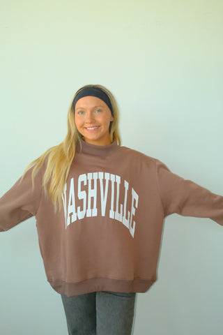 Nashville/Broadway Reversible Mockneck Sweatshirt