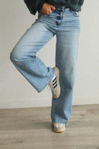 Flying Monkey High Rise Wide Leg Jeans