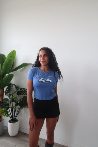 Off Road 4x4 Racing Baby Tee - Vintage Blue