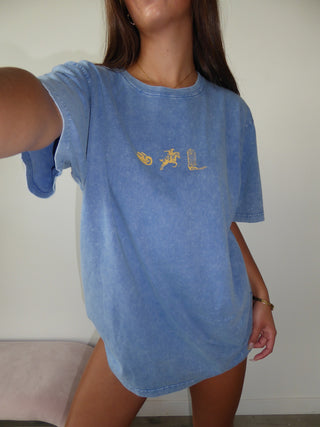 Blue Western Trio Tee Shirt