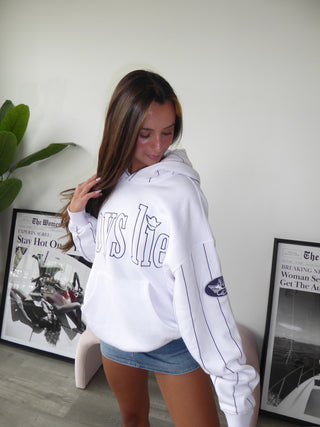 Boys Lie Step Up To The Plate Racer Hoodie