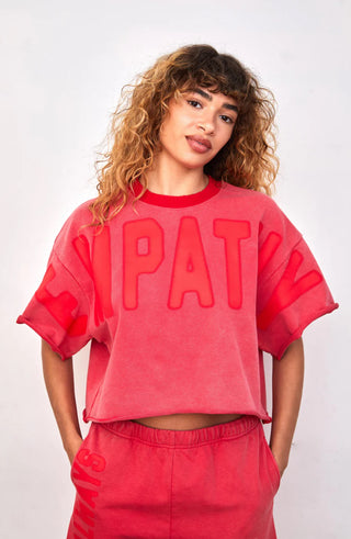The Mayfair Group Empathy Always Vintage Red Short Sleeve Crewneck