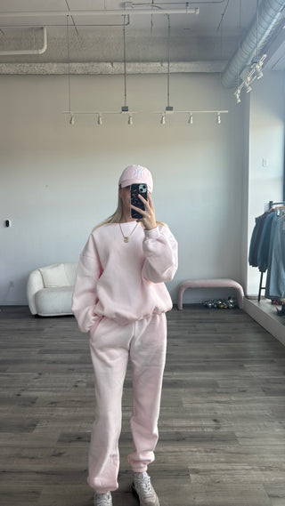 Pale Pink Staple Joggers